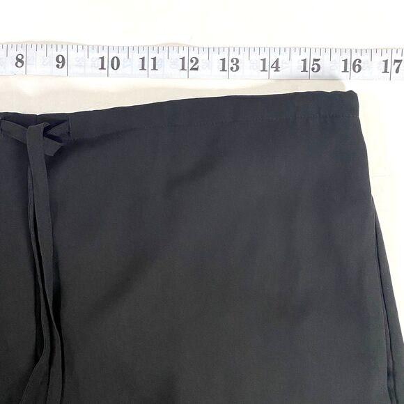 Theory Wide Leg Crepe Drawstring Pants Womens Small Black Lightweight Lined NWOT - Picture 13 of 16